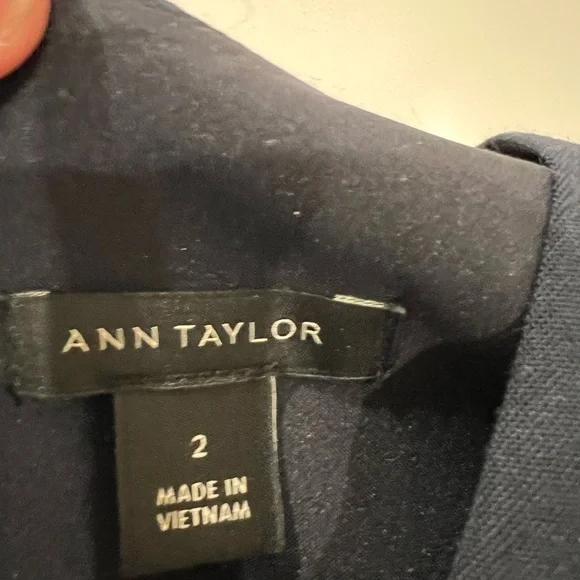 Ann Taylor Navy Dress | Size 2 - Picture 7 of 14